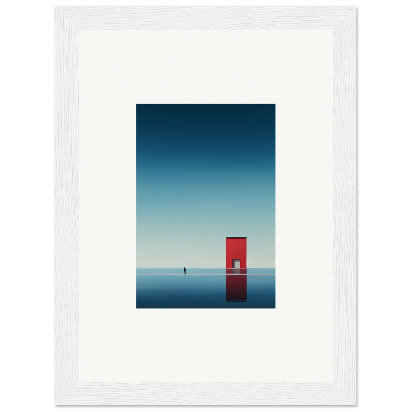 Red door in water from Open Horizon special edition art for premium framed wall