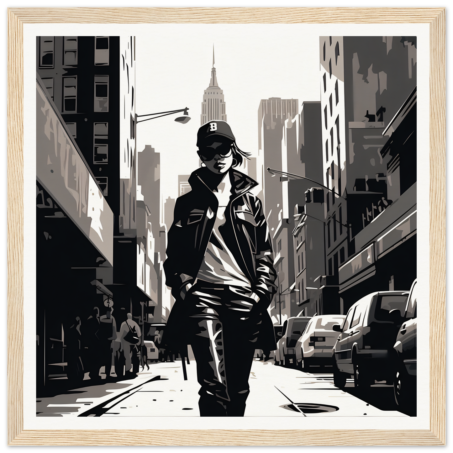 Casually strolling through the city in style, embracing Urban Elegance in City Stroll Bliss