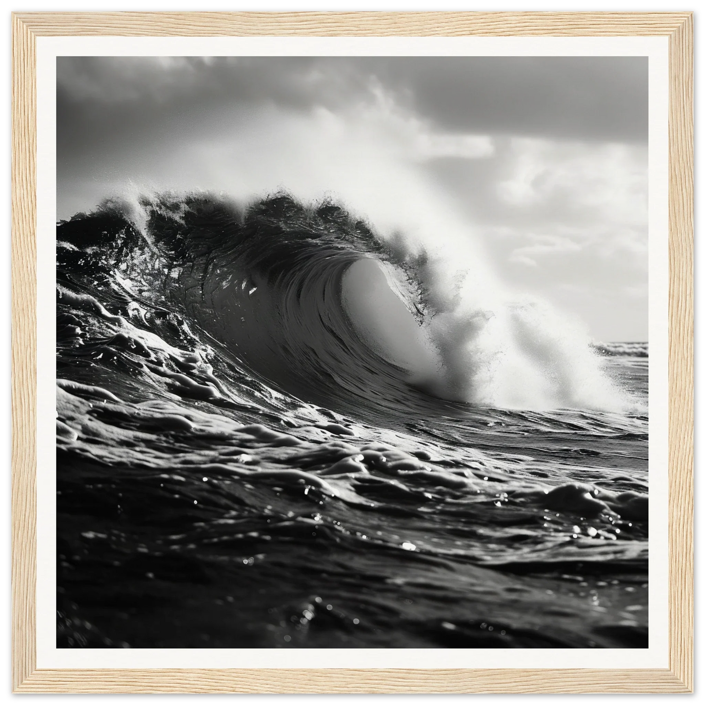 A stunning ocean wave curls and breaks, perfect for Tidal Convergence Whisper art
