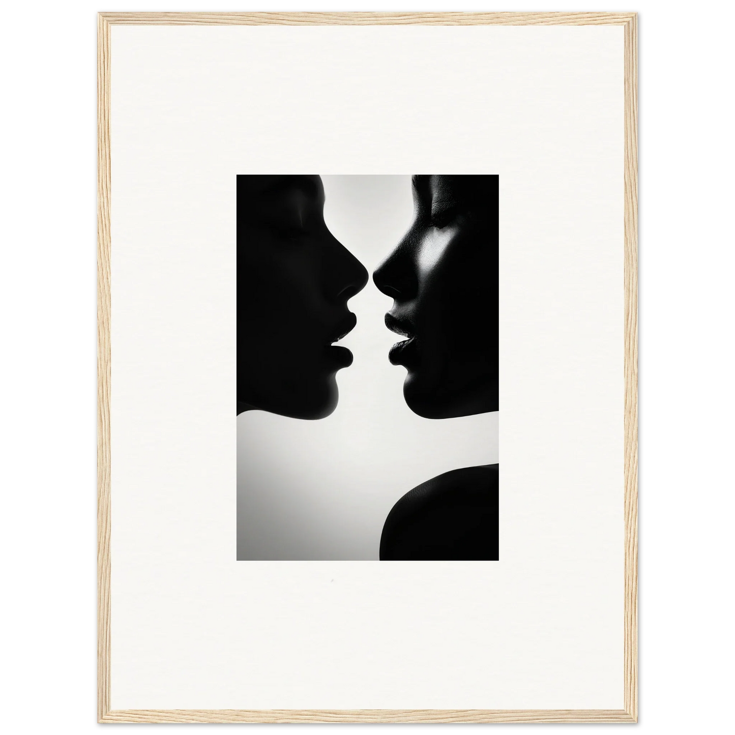 Two silhouettes in an intimate moment, perfect for Sables Dance special edition art™