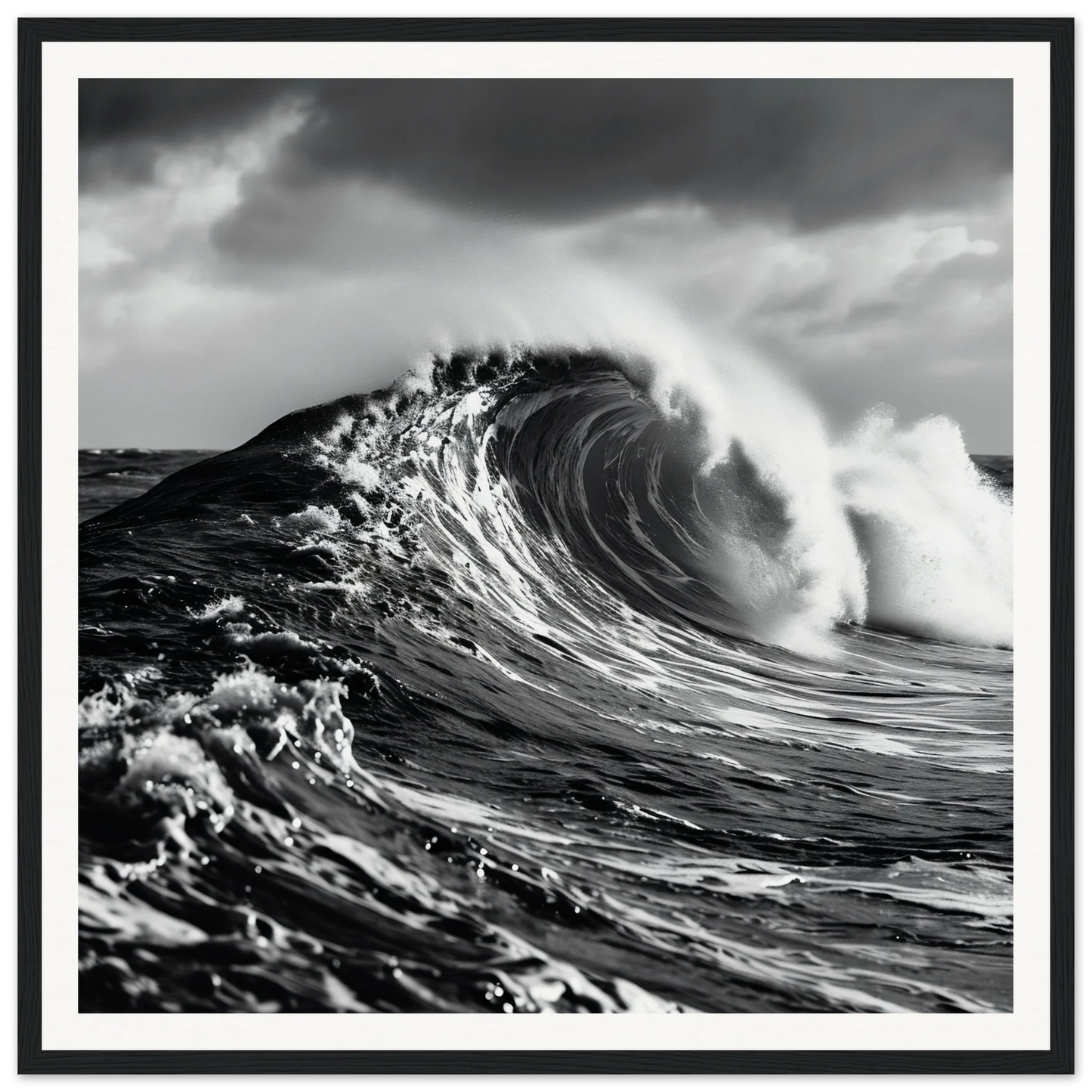 Ocean wave curling with white spray in Eternal Liquid Crescendo special edition art