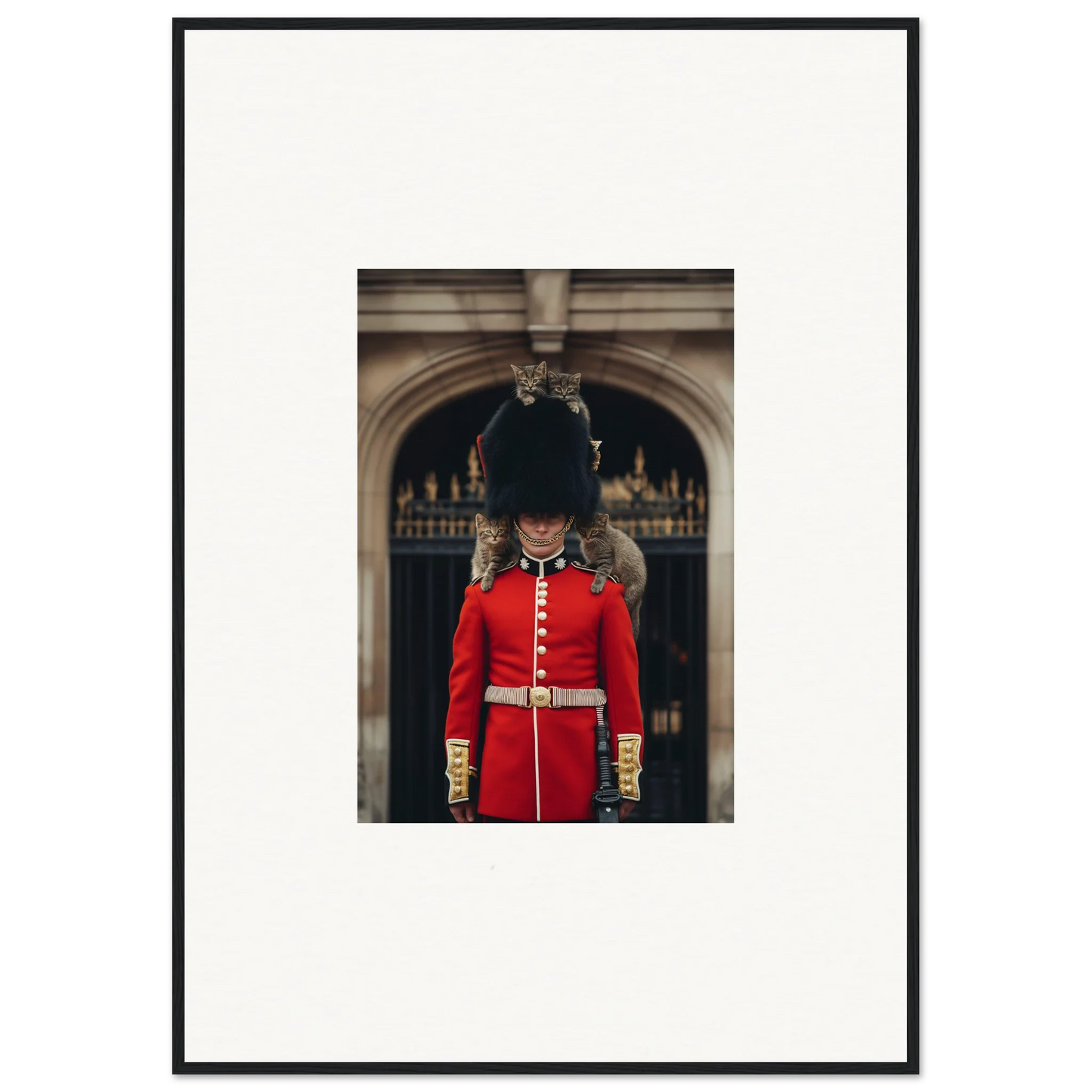 Royal Guard in red uniform and bearskin hat from Monarch’s Dreamaroos special edition art™