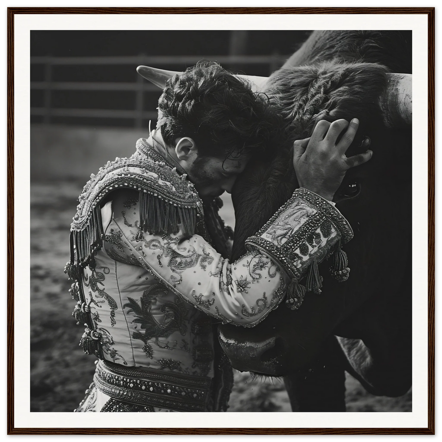 Bullring Reverie Communion art with a bullfighter in a stunning embroidered jacket