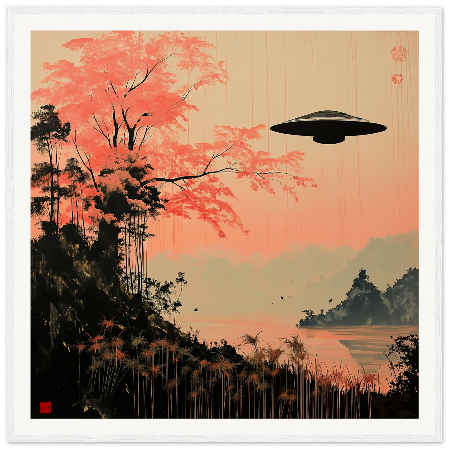 Serene Contemplative Artwork