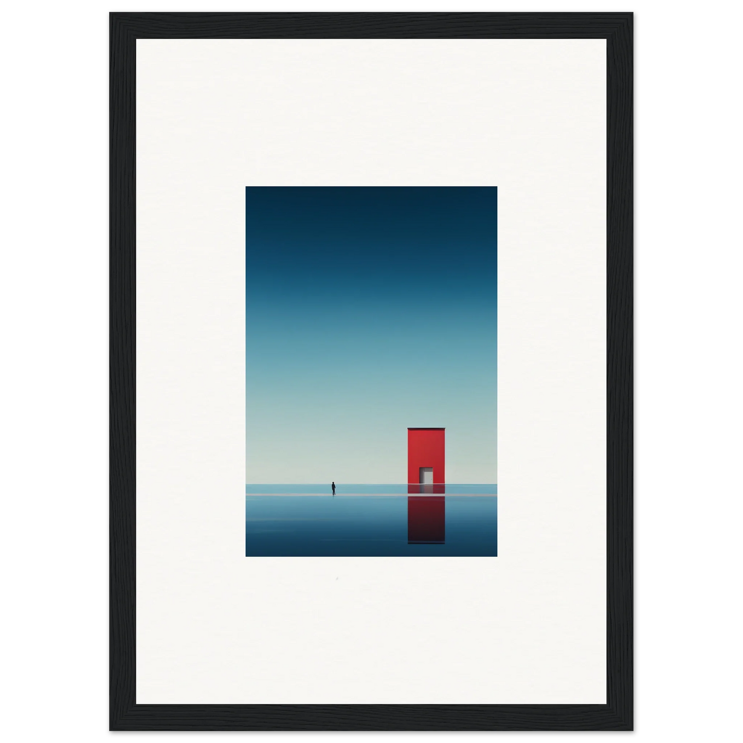 Red door in water from Open Horizon special edition art™ for your premium framed wall