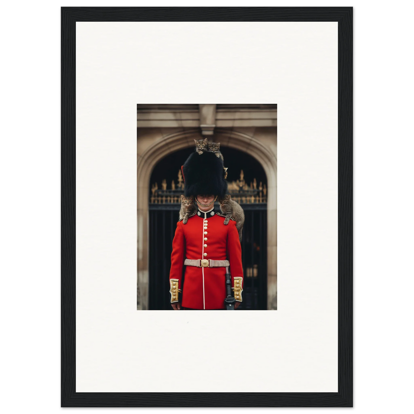 Royal guard in red uniform and bearskin hat for Monarch’s Dreamaroos special edition art™