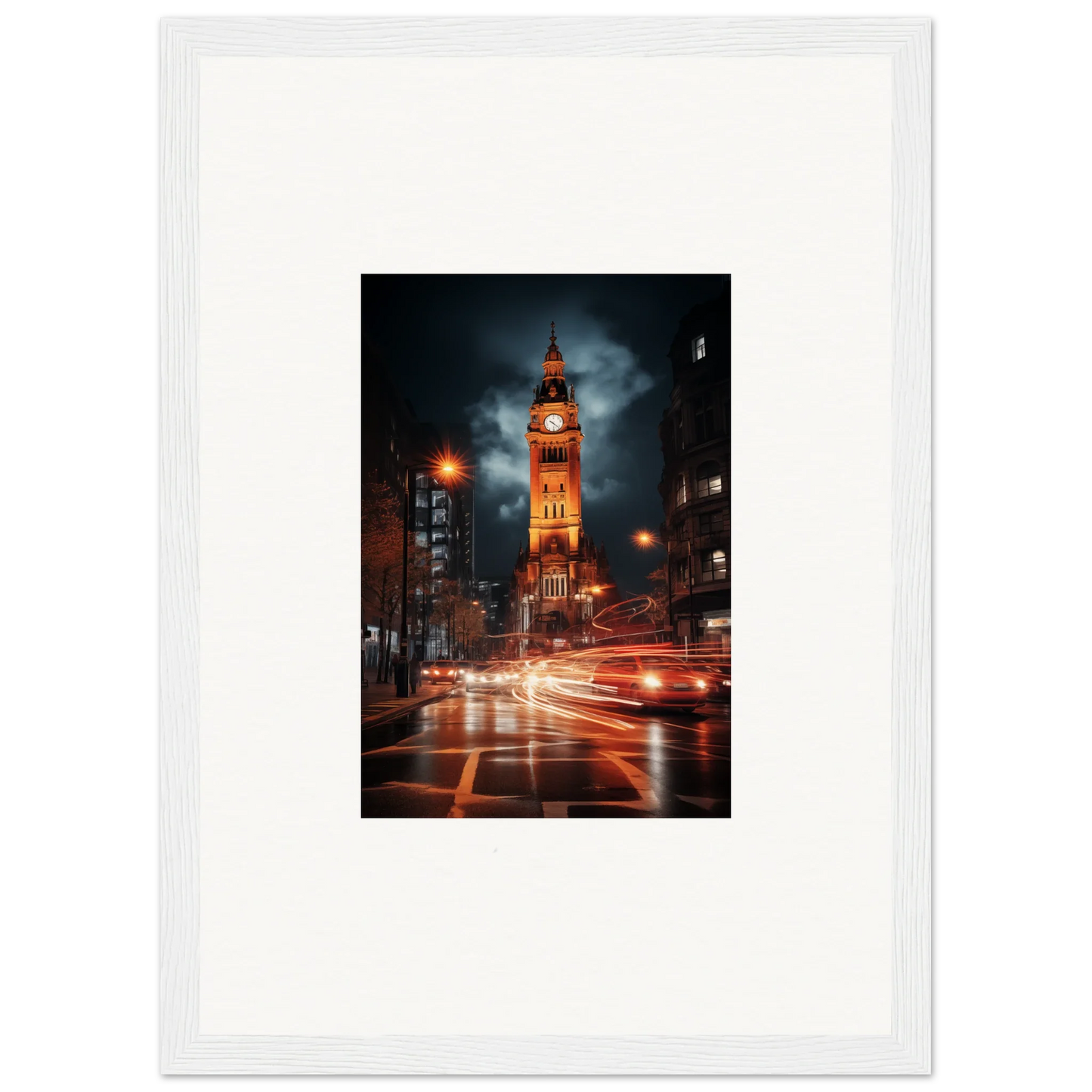 Illuminated Big Ben at night with red light trails showcasing Venomous Clocklight Nrtabbit