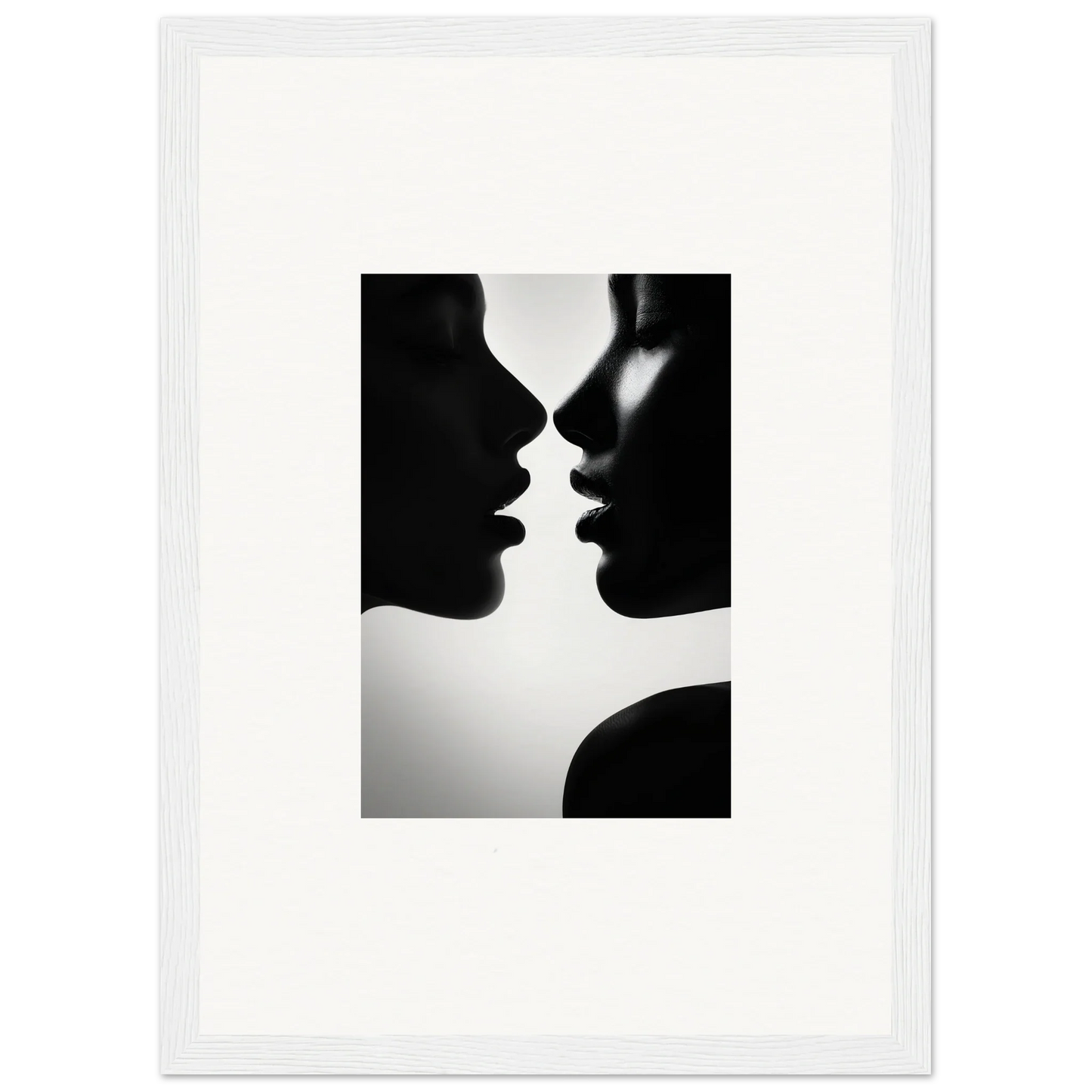 Two silhouettes in an intimate moment, perfect for Sables Dance special edition art™