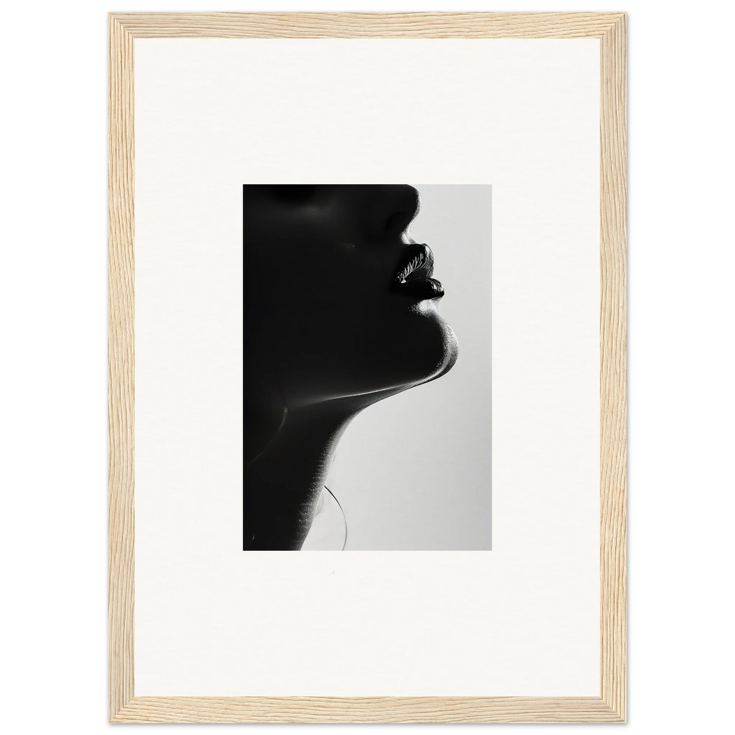 Silhouetted profile with graceful neck highlighting Ethereal Odyssey Sonata art design