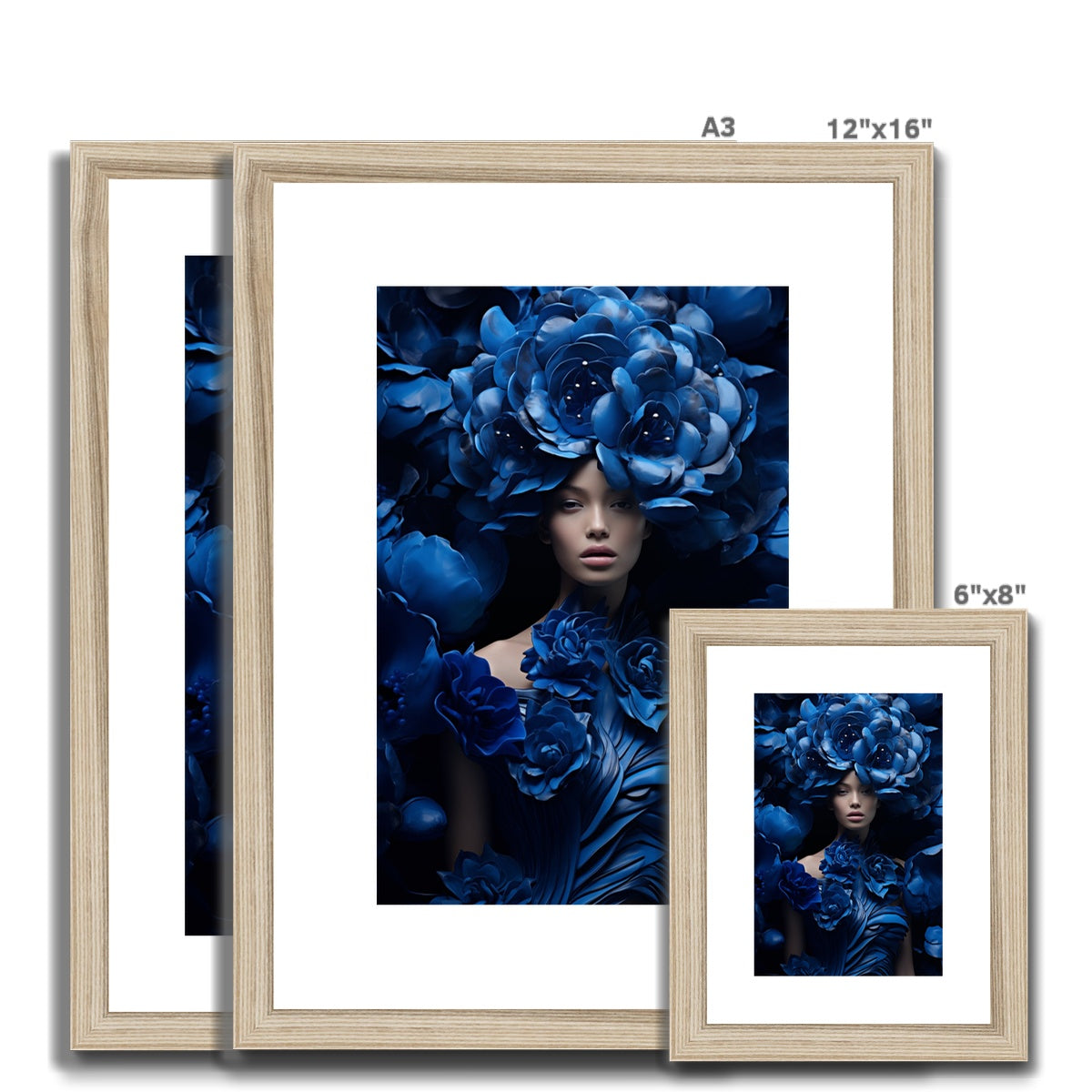 A4 wooden frame with a4x4 photo