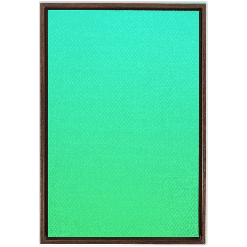 Framed rectangle with a solid turquoise or mint green interior.