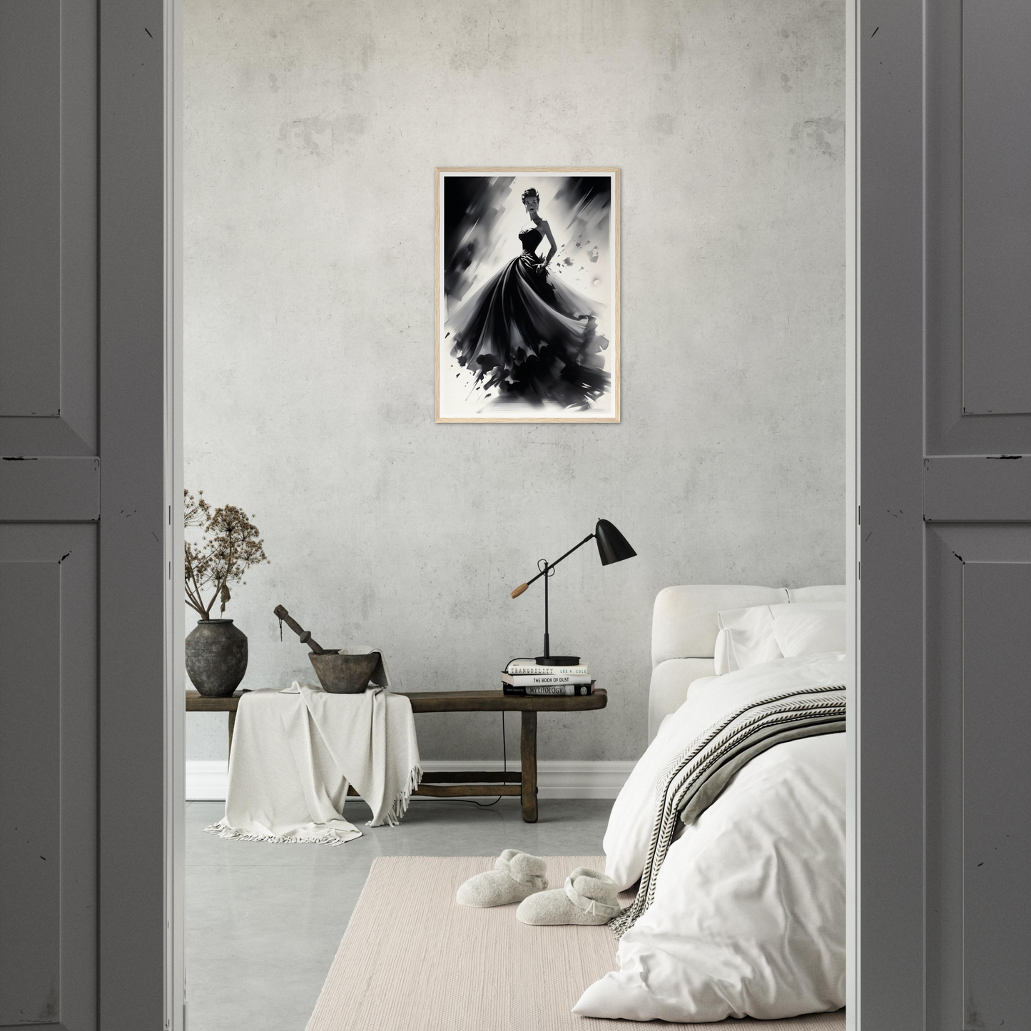 Batman the dark knight framed art print