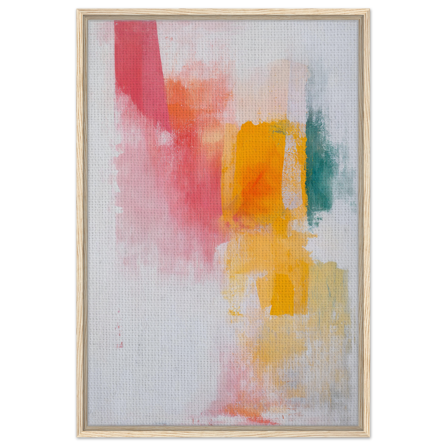 Abstract painting Brushstrokes Serenade Zen with vibrant colors for stylish room decor