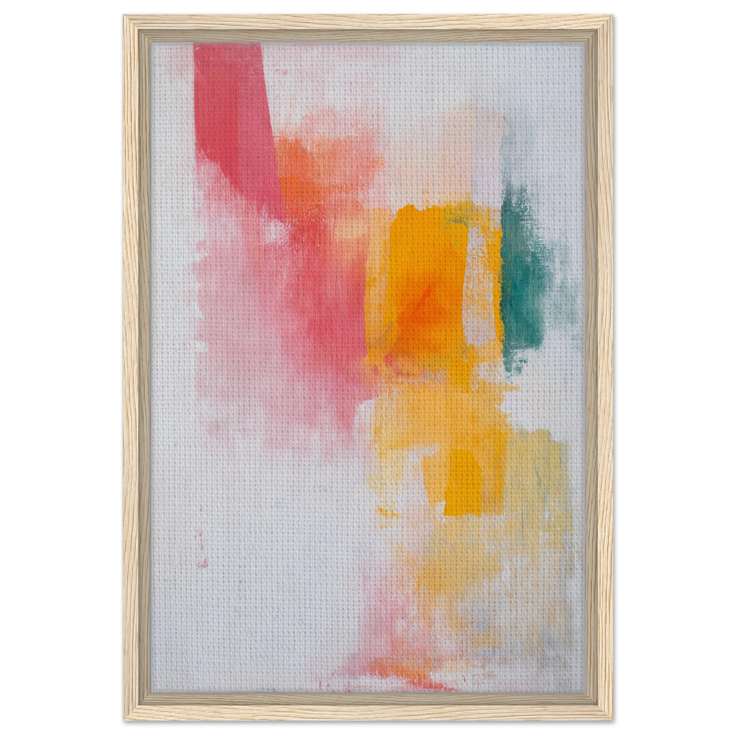Vibrant abstract painting Brushstrokes Serenade Zen enhances elegant room decor