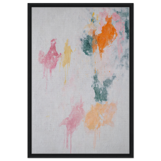 Abstract painting with pastel splotches, perfect for Chromatic Rapture Dreaming room decor
