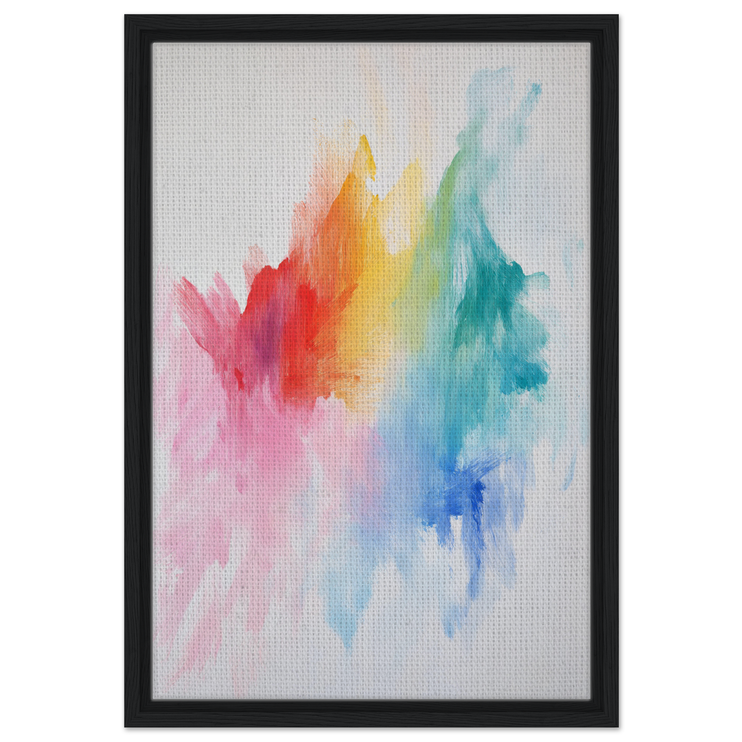 Abstract watercolor painting in vibrant colors for Color Dream Overload room decor