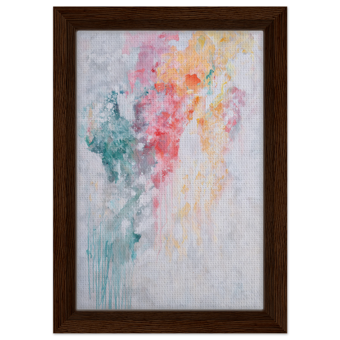 Abstract watercolor painting in soft pastel hues for stylish room decor by Fashion Oracle™