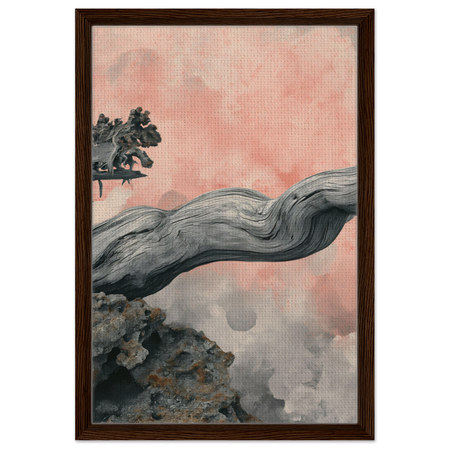 Twisted driftwood branch in Delicate Drift Reverie, ideal for elegant room decor