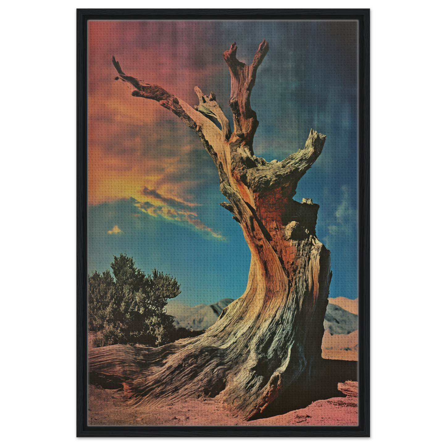 Gnarled dead tree with bare branches for Desert Time Odyssey room decor by Fashion Oracle™