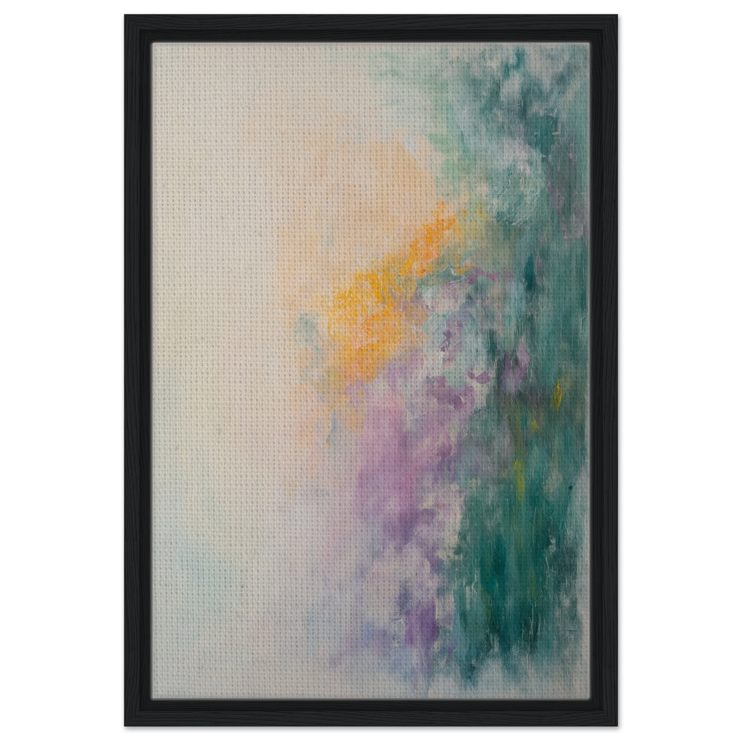 Abstract painting in soft pastels, framed canvas print for Dreamscape Tranquility