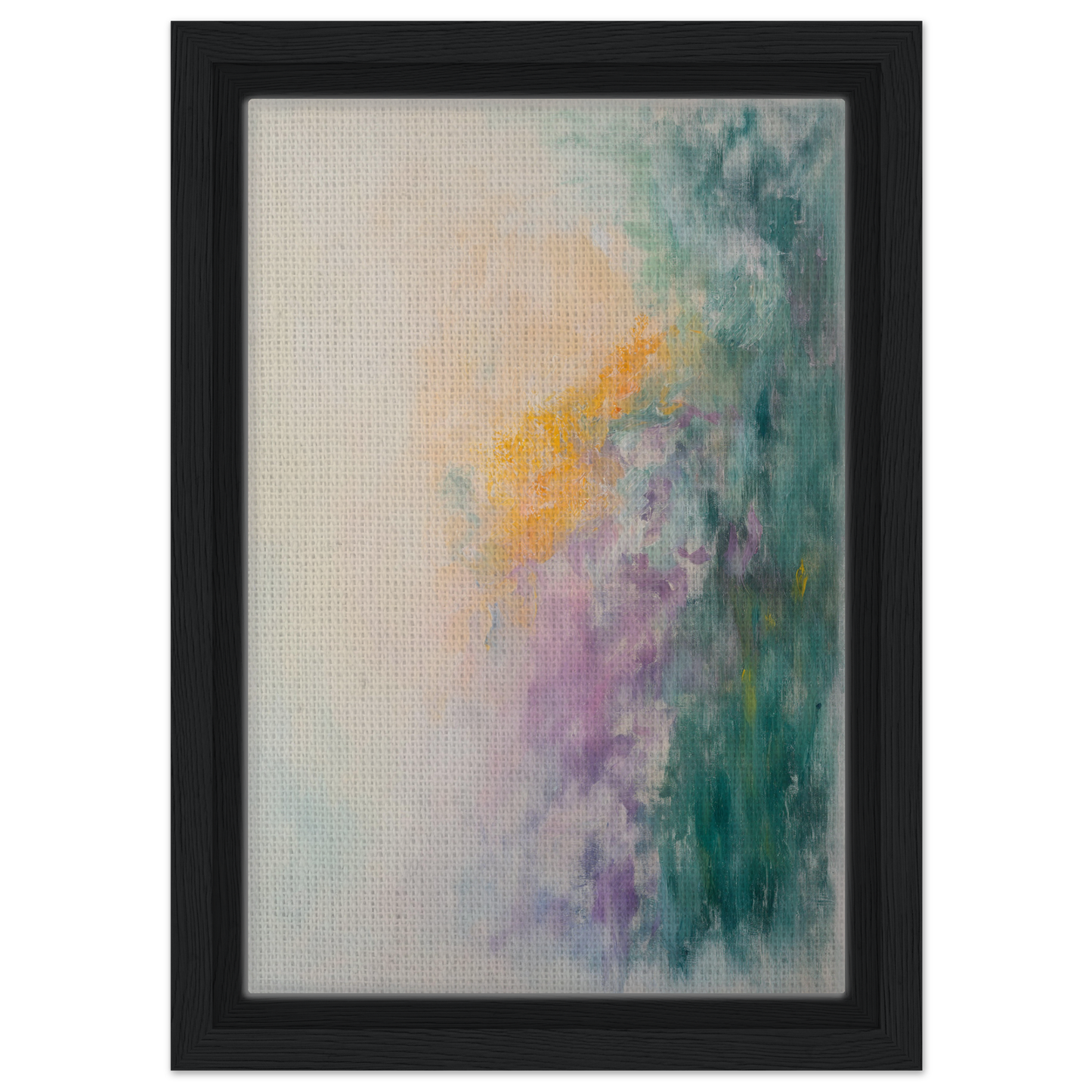 Abstract painting in soft pastel colors for Dreamscape Tranquility Framed Canvas Print
