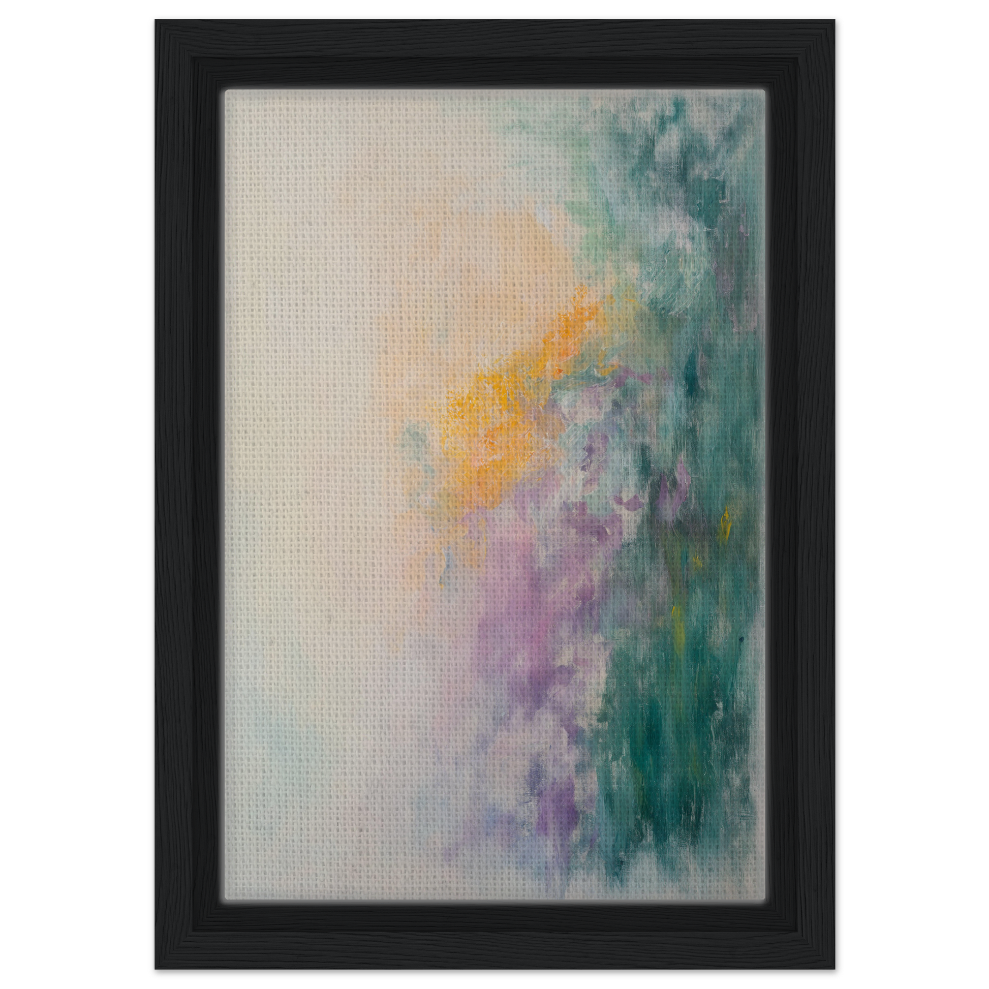 Abstract painting in soft pastel colors for Dreamscape Tranquility Framed Canvas Print