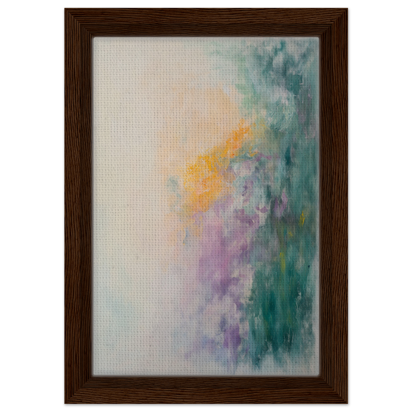Abstract painting in soft pastel colors for Dreamscape Tranquility room decor