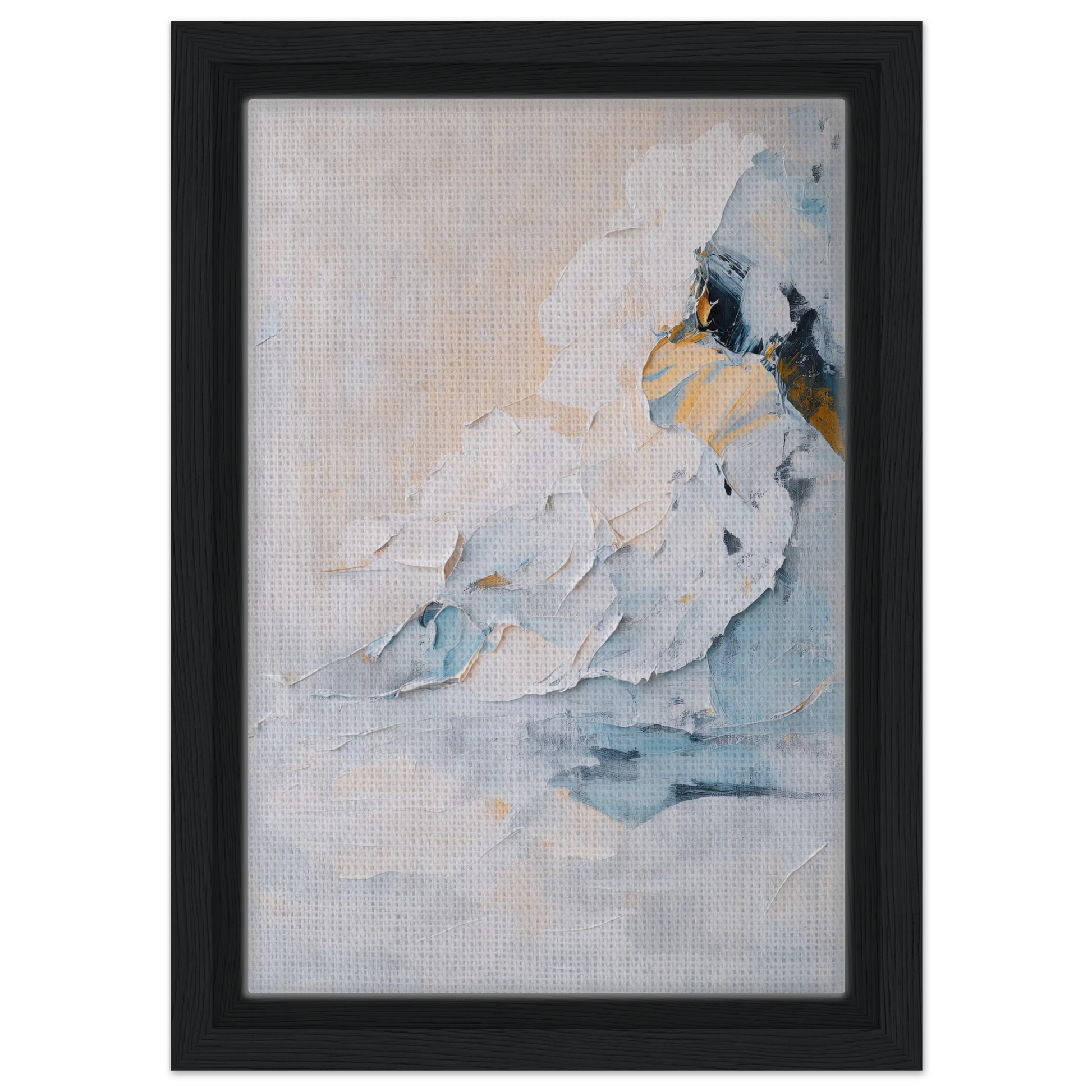 Abstract painting in soft pastel colors and textured brushstrokes from Ethereal Birdscapes