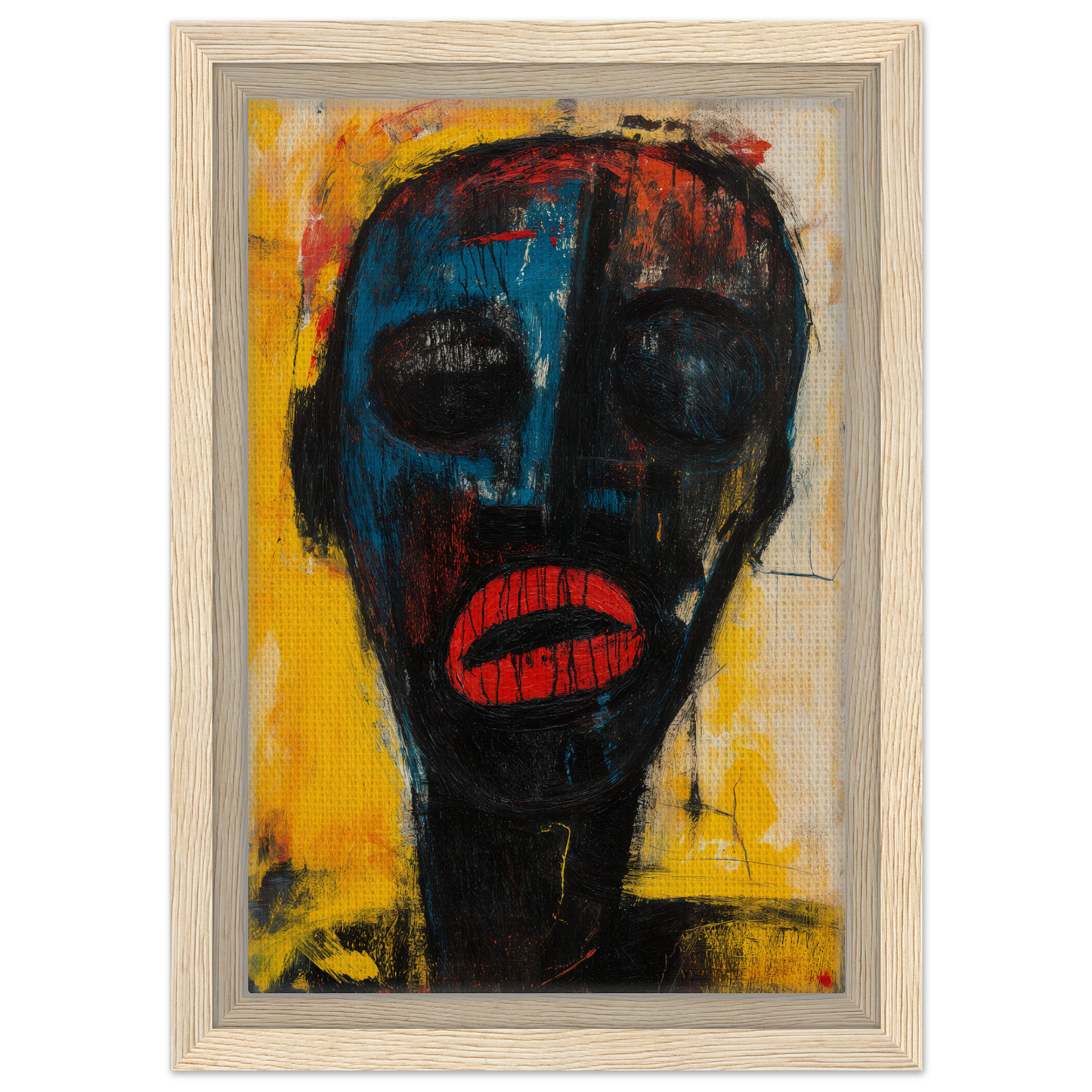 Abstract portrait of a face showcasing vibrant colors from Face’s Psyche Palette