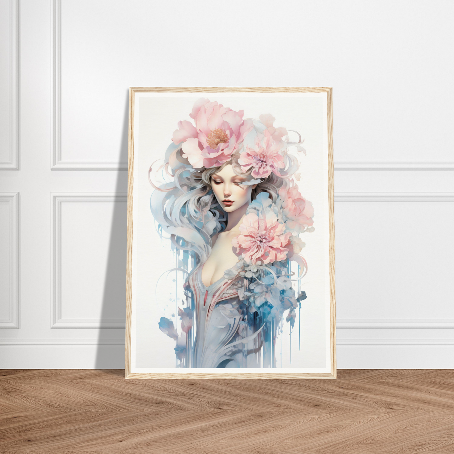 A framed poster of Untamed Elegance The Oracle Windows™ Collection.