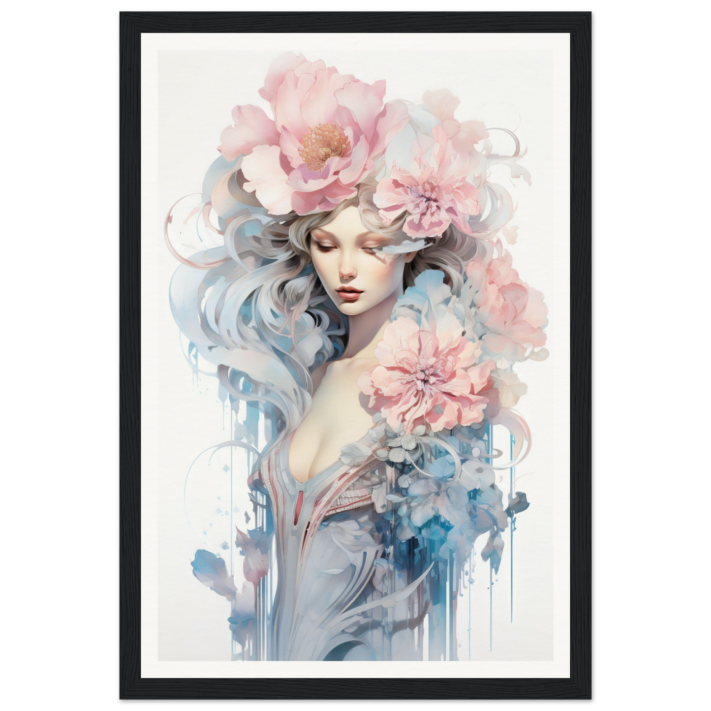 A framed poster of Untamed Elegance The Oracle Windows™ Collection.