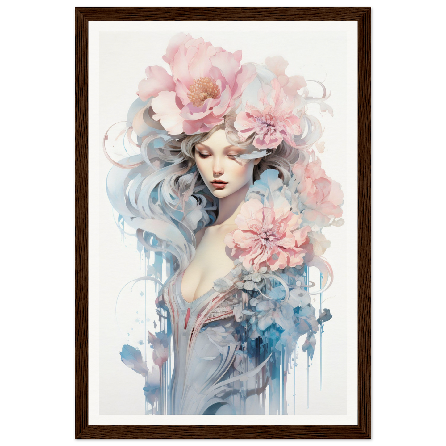 A framed poster of Untamed Elegance The Oracle Windows™ Collection.