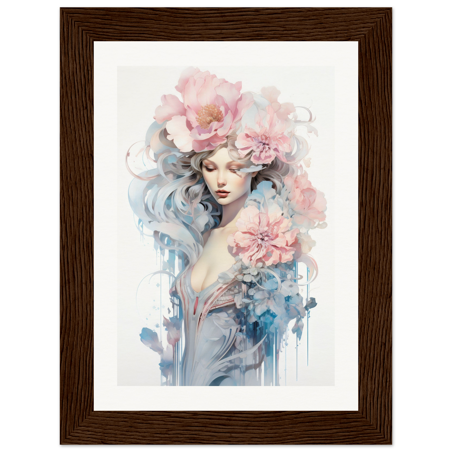 A framed poster of Untamed Elegance The Oracle Windows™ Collection.