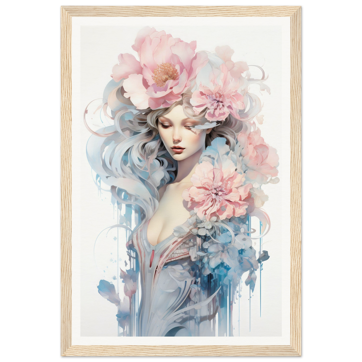 A framed poster of Untamed Elegance The Oracle Windows™ Collection.