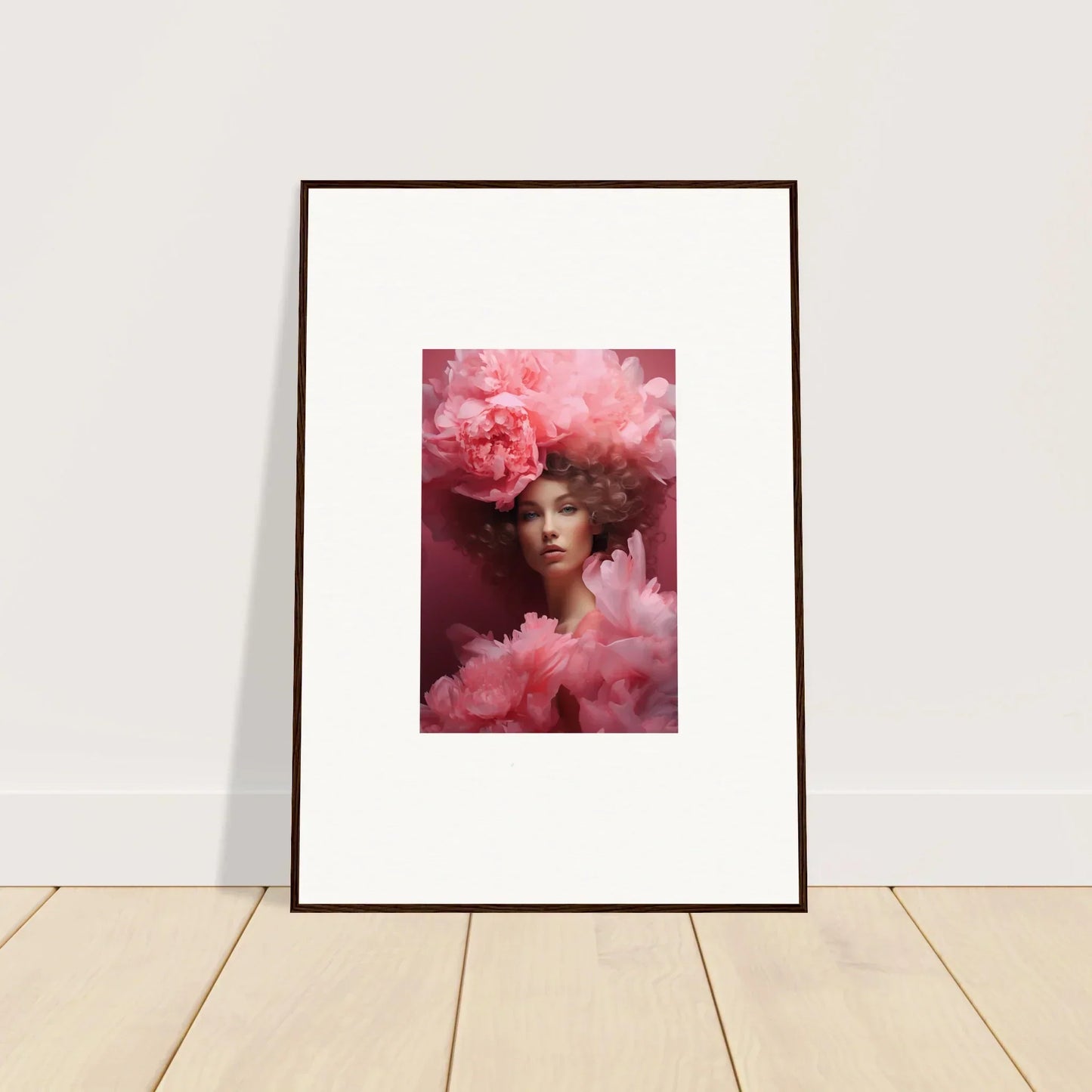 Framed canvas print of Blossom Dreamscape Whispers with pink flowers for room decoration