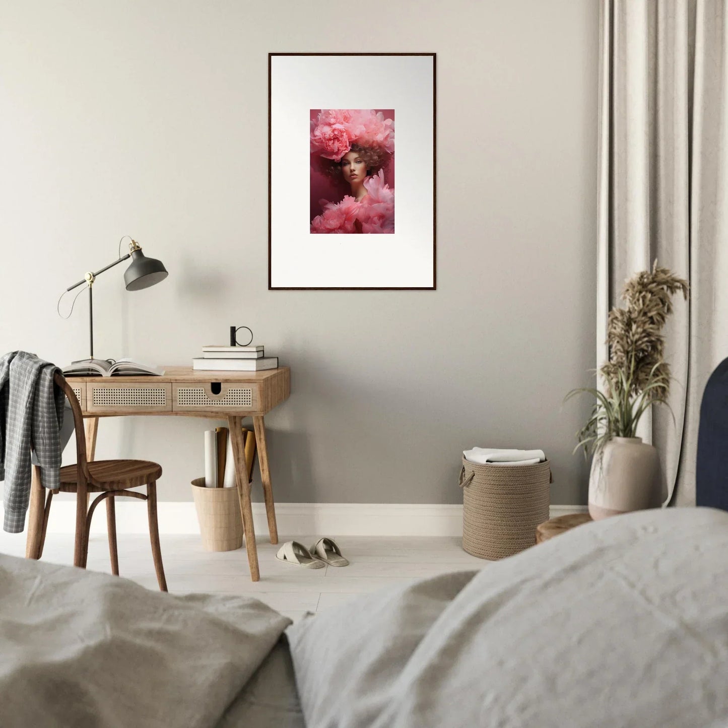 Framed canvas print of Blossom Dreamscape Whispers for stylish room decoration