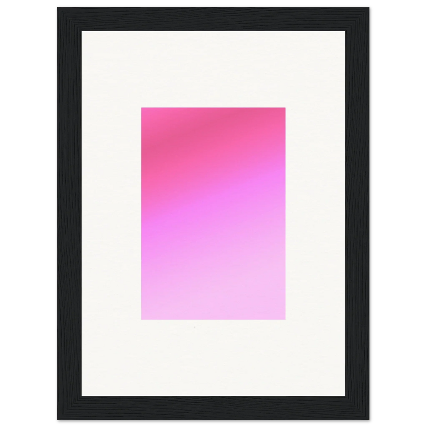 Pink gradient rectangle with a smooth transition on Cerise Dream Surface wall art