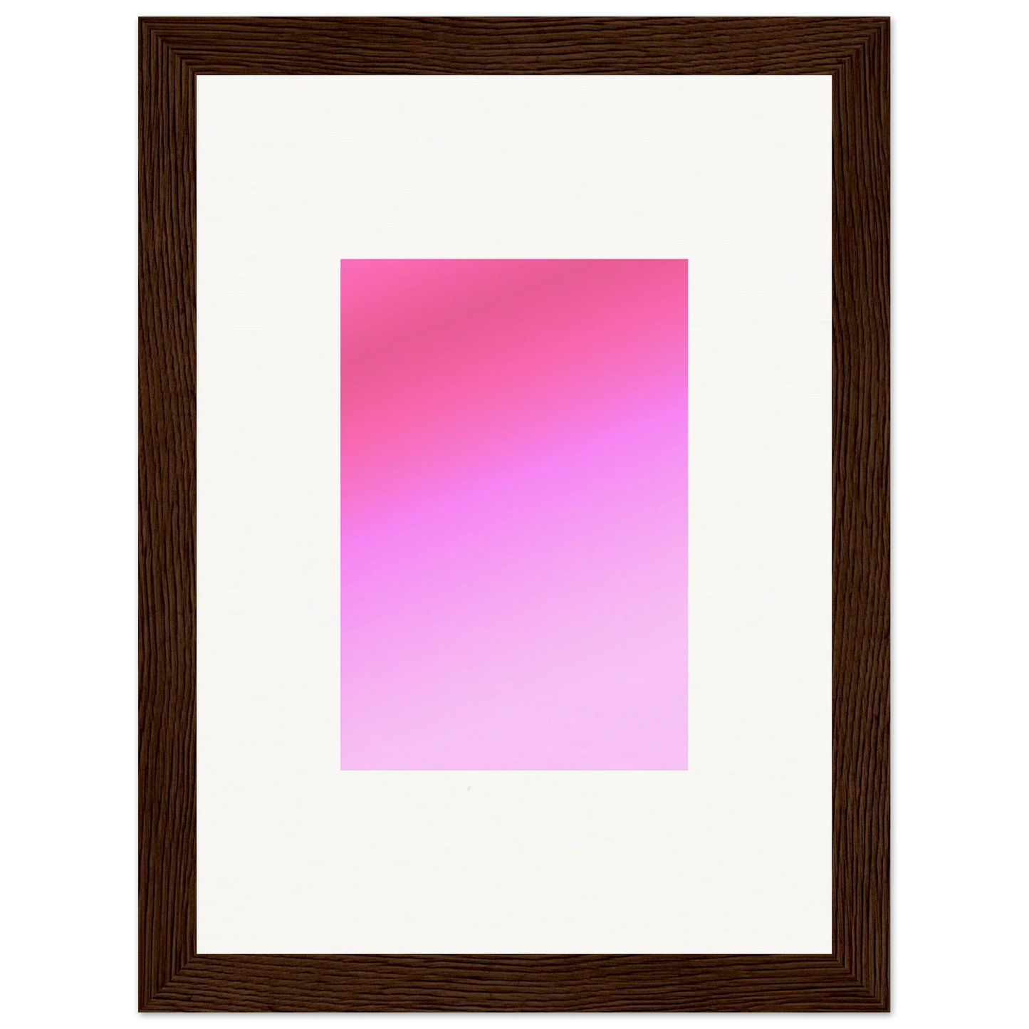 Pink gradient rectangle in a dark brown frame, part of Cerise Dream Surface special edition art