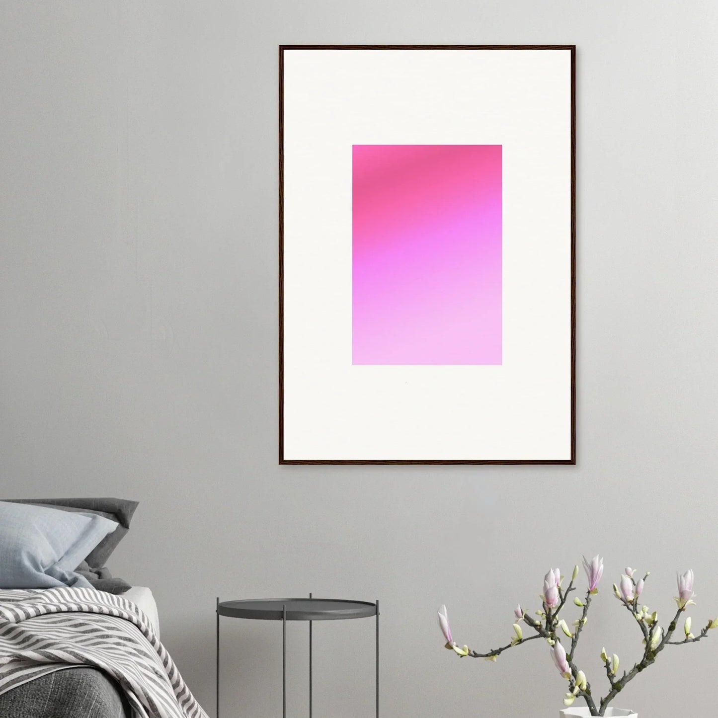 Framed pink-to-purple gradient Framed Wall Art for Cerise Dream Surface collection