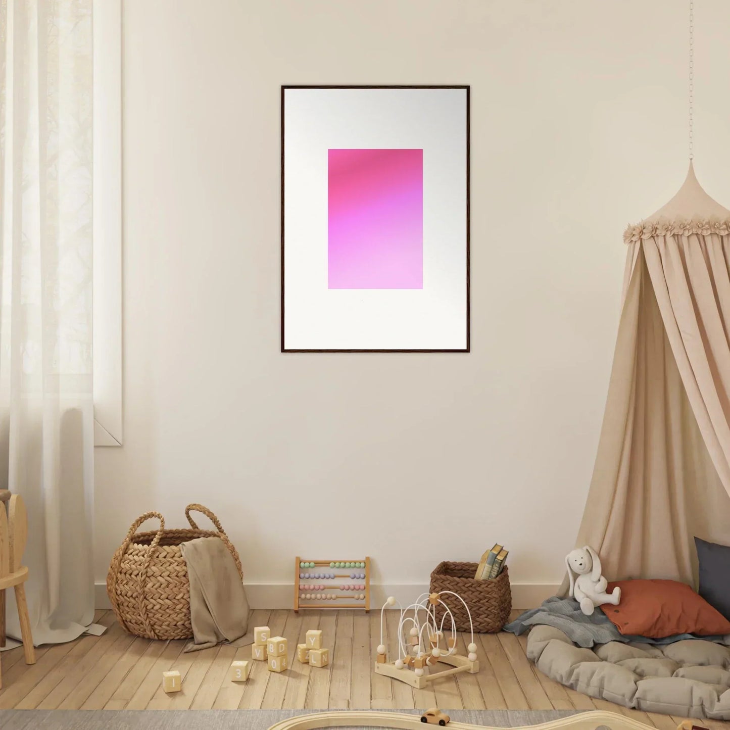 Pink gradient artwork in a black frame for Cerise Dream Surface special edition art™