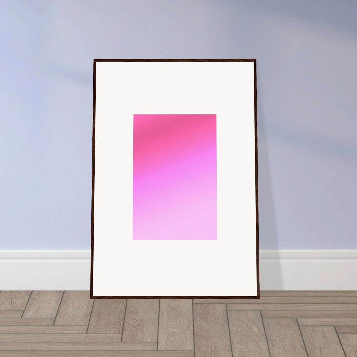 Framed wall art of Cerise Dream Surface with a pink-to-purple gradient design
