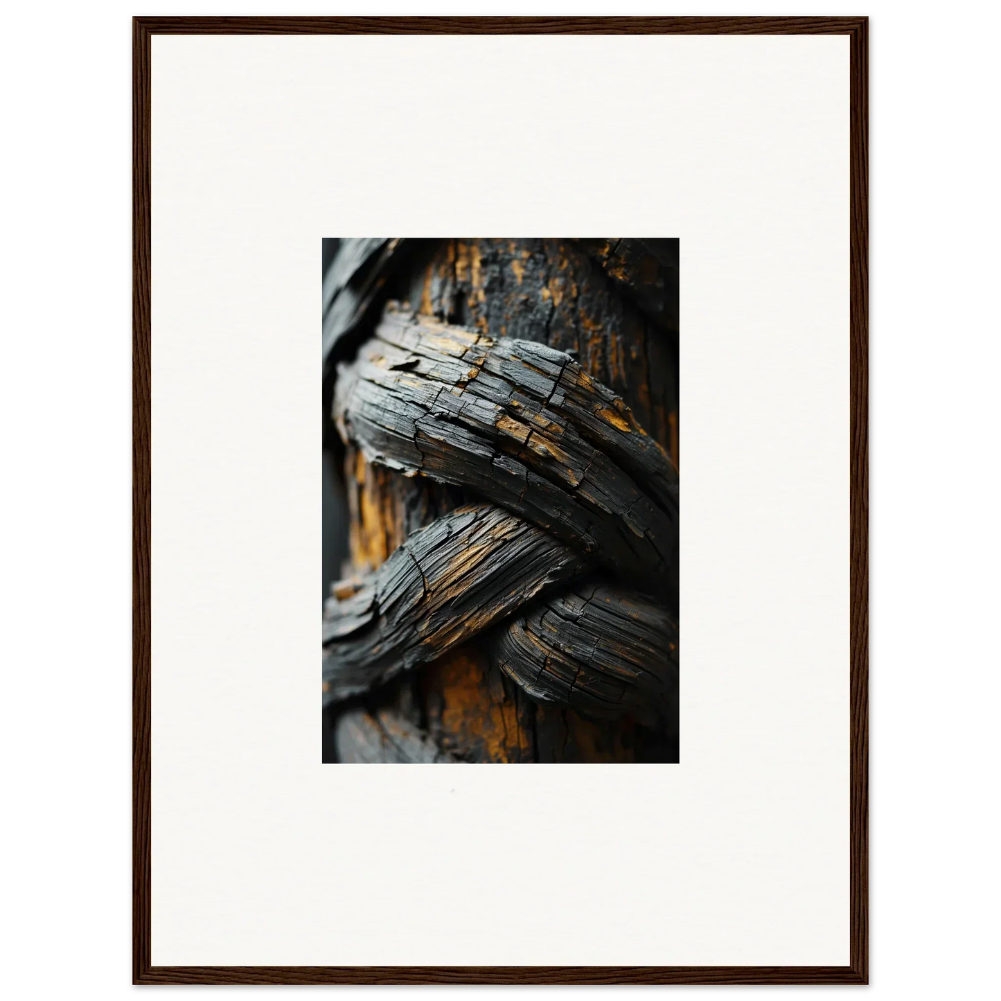 Weathered wood with cool grain patterns perfect for a Garden Balet canvas print