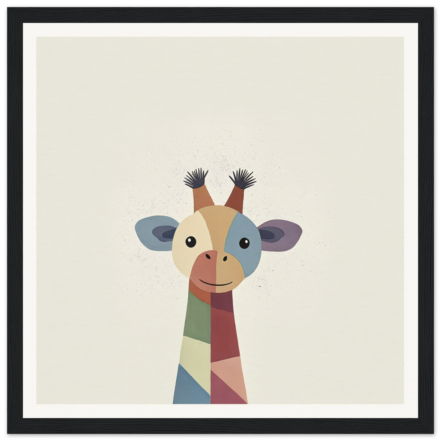 Geometric giraffe head with colorful patterns from Chroma Tall Tales collection