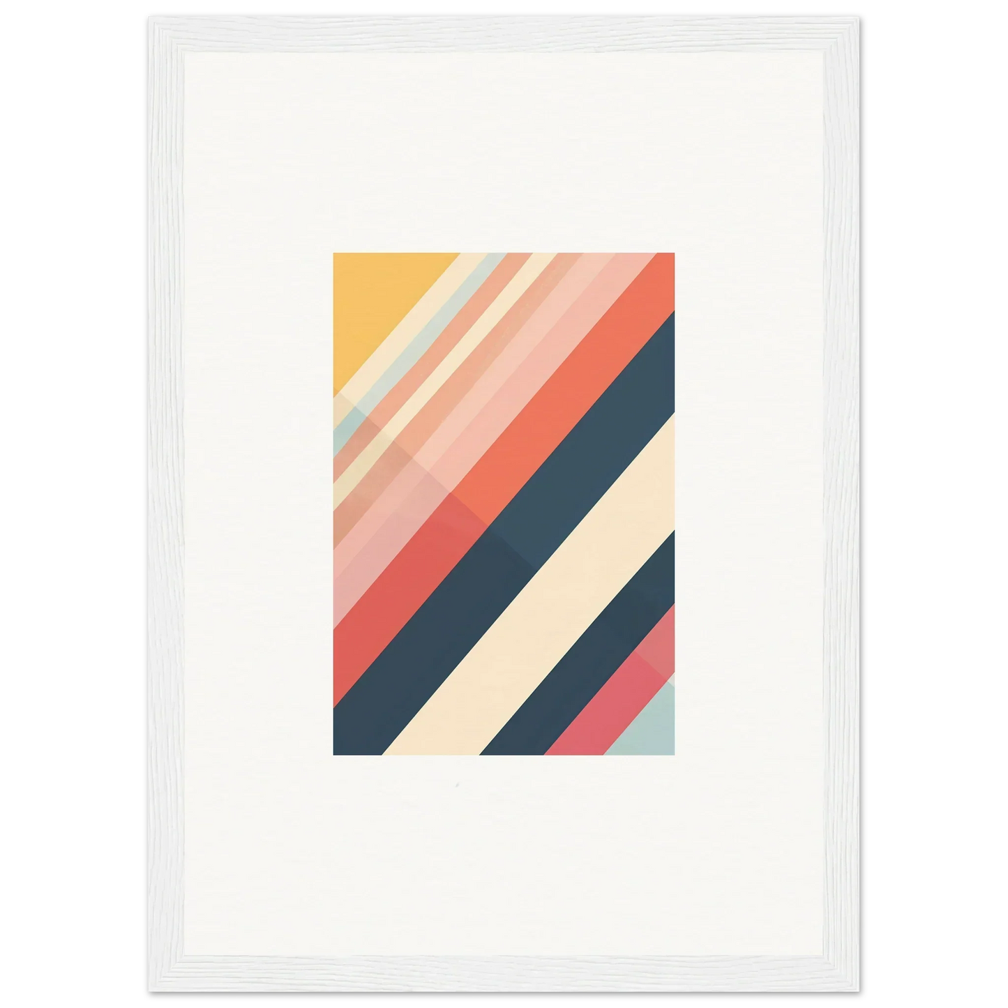 Abstract geometric artwork with diagonal stripes for Chromatic Essence Shift room decor