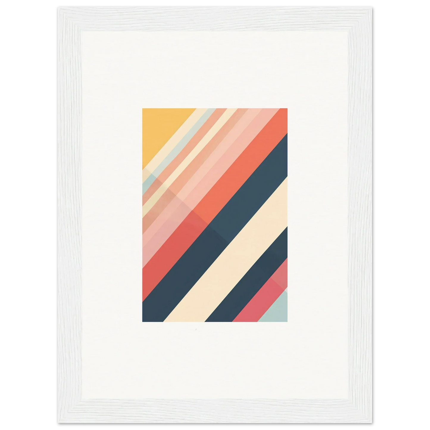 Abstract geometric artwork with diagonal stripes for Chromatic Essence Shift room decor
