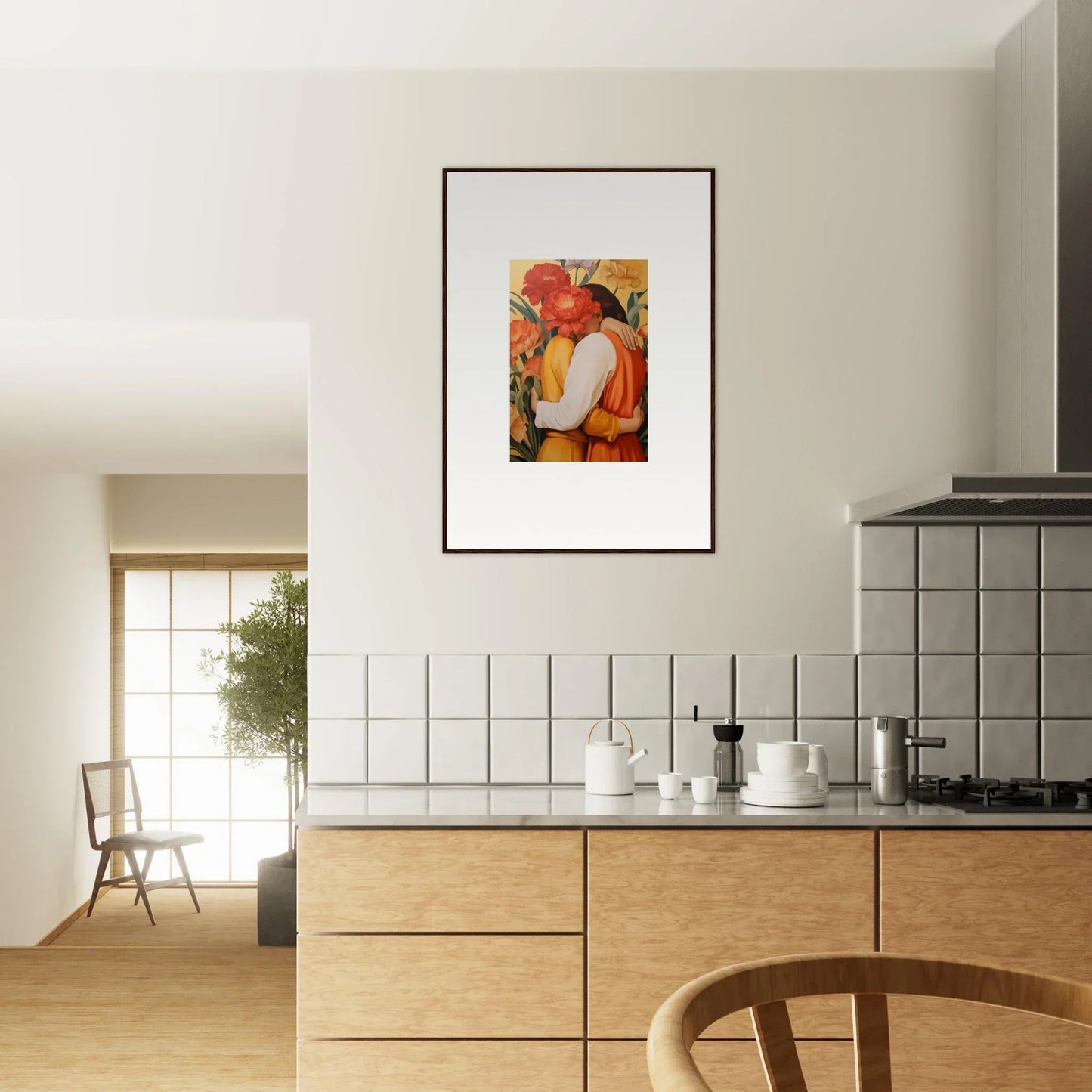 Colorful Intimate Liquescence canvas print for vibrant room decoration