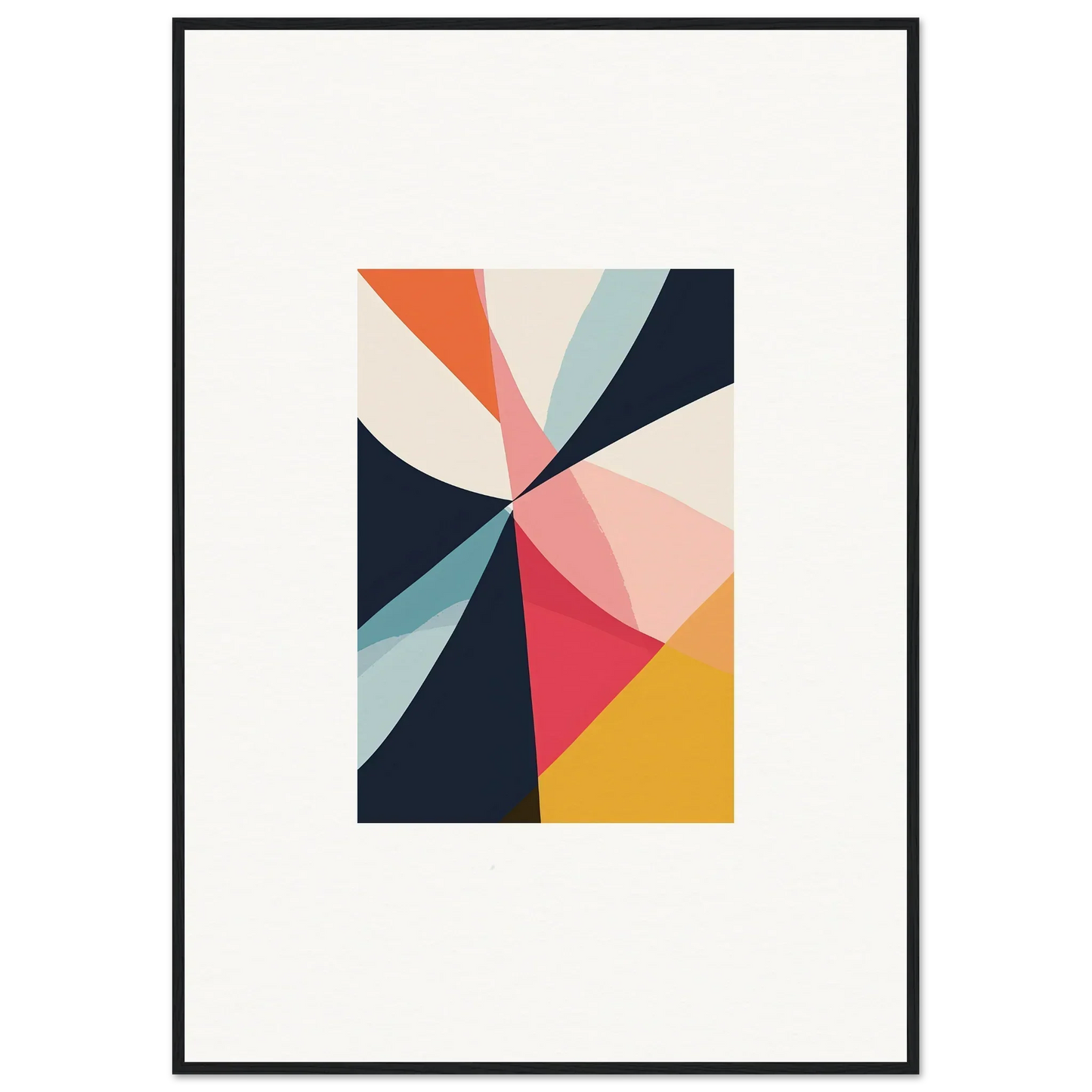 Colorful geometric canvas print, Cosmic Tango Explodes, perfect for vibrant room decoration