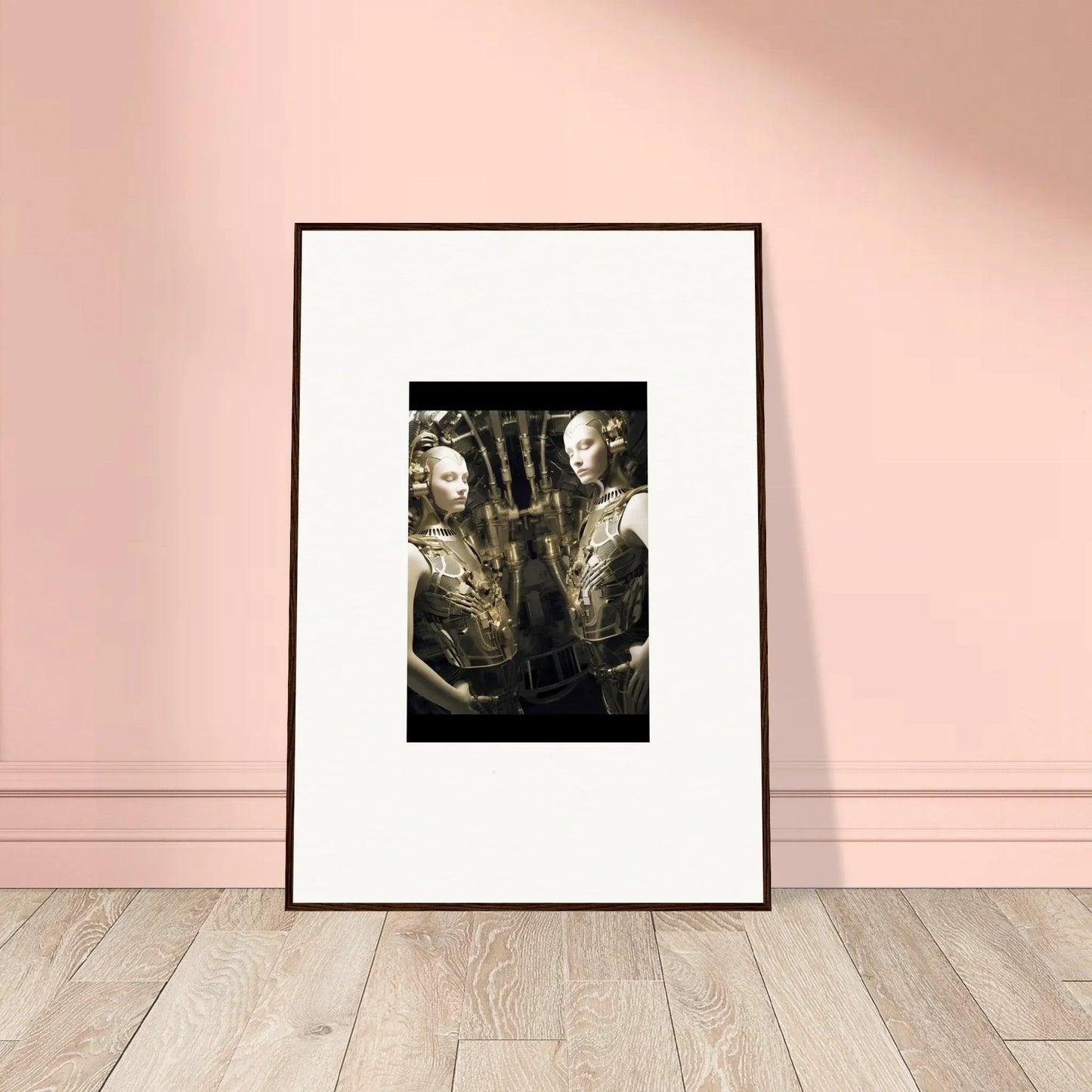 Framed black and white photograph of tattooed individuals for stunning room decor