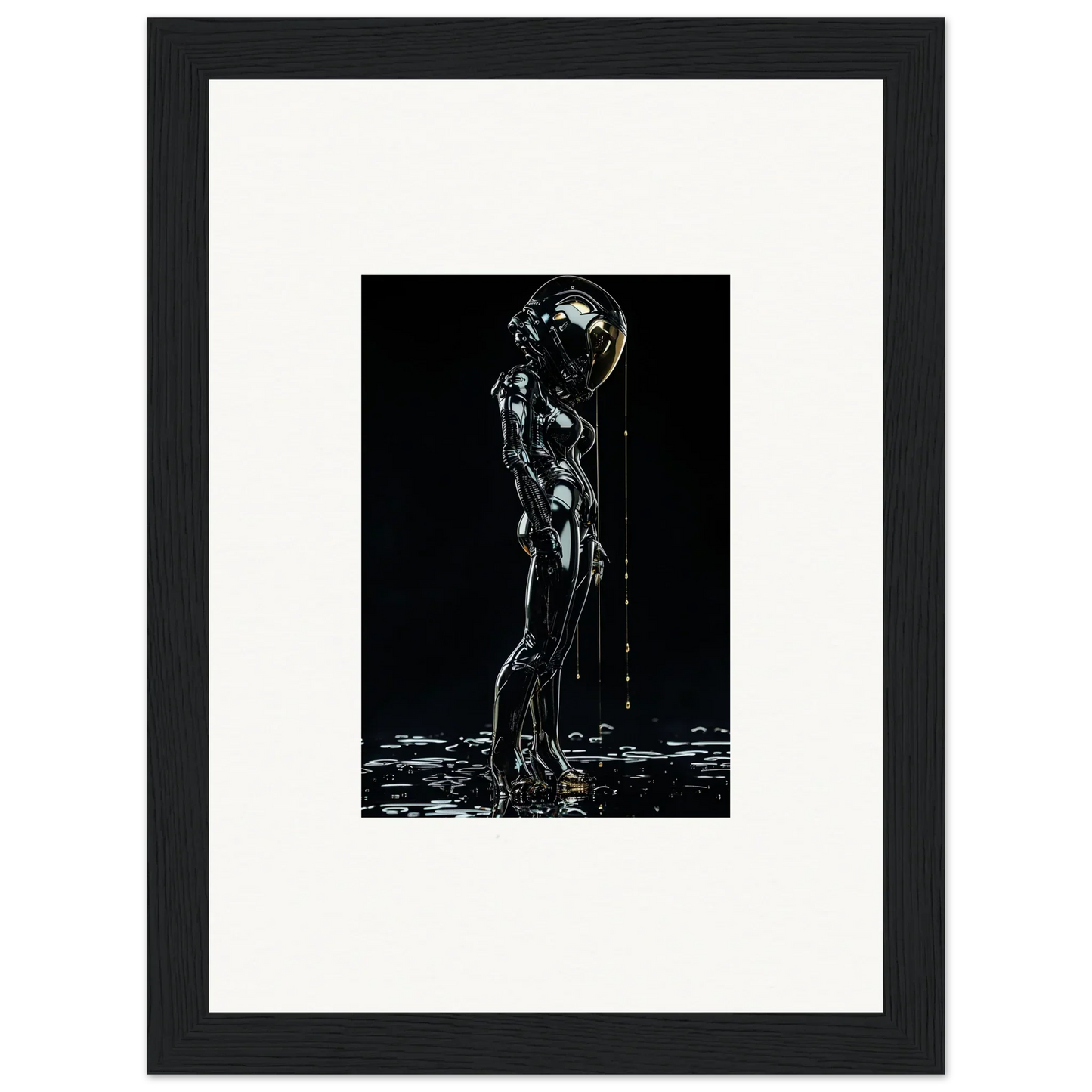 Silhouette of a nude figure holding a glowing orb or sphere above their head.