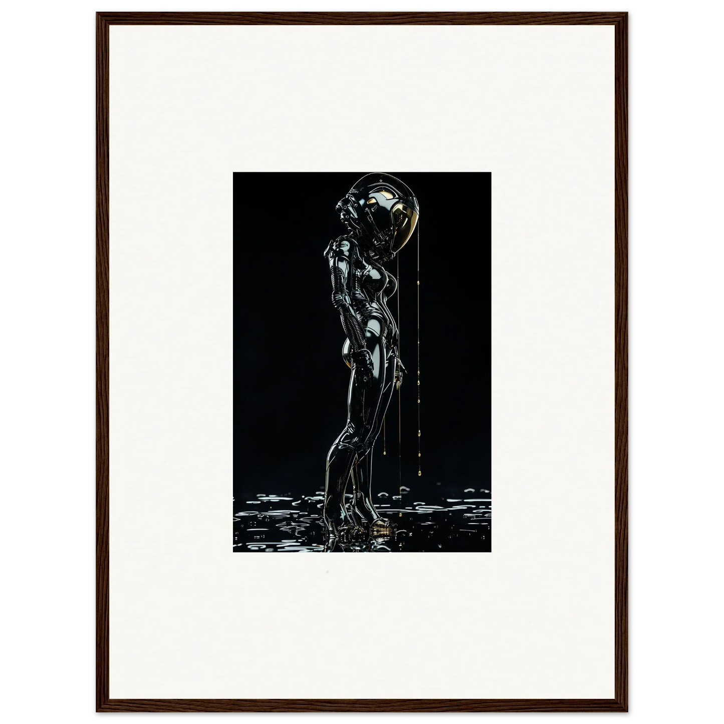 Artistic depiction of a nude human figure pouring water over itself.